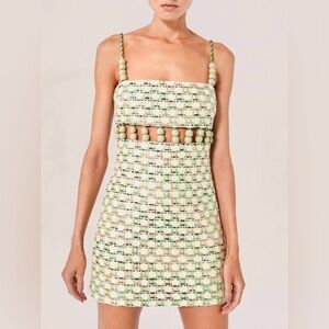 Alexis Thea Dress In Mint Weave Womens Size S